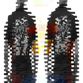 Haunted By 6-7 Halloween 6-7 Costume Men's T-shirt Back Print | Seseable CA