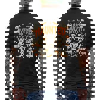 Haunted By 67 – Halloween Costume 6 7 Six Seven Meme Men's T-shirt Back Print - Monsterry