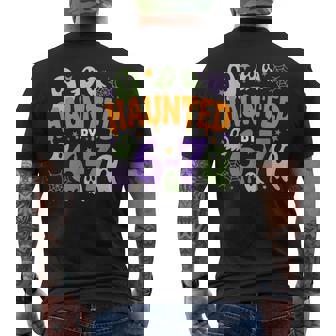 Haunted By 67 – Halloween Costume 6 7 Six Seven Meme Men's T-shirt Back Print - Monsterry