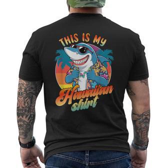 This Is My Hawaiian Tropical Costume Party Hawaii Men's T-shirt Back Print | Mazezy