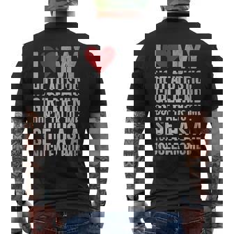 I Heart My Autistic Gf I Love My Hot Autistic Girlfriend Men's T-shirt Back Print - Thegiftio