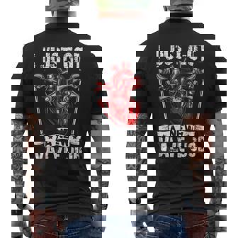 Heart Surgery Recovery Valve Job Replacement Men's T-shirt Back Print | Mazezy