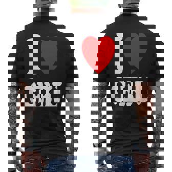 I Heart 愛 セブ 旅行 バケーション ツーリズム フィリピン メンズTシャツ バックプリント - Kawaiitshirt