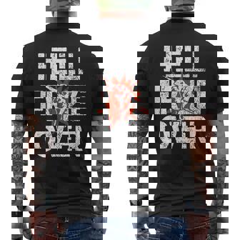 Hell Froze Over Men's T-shirt Back Print - Monsterry