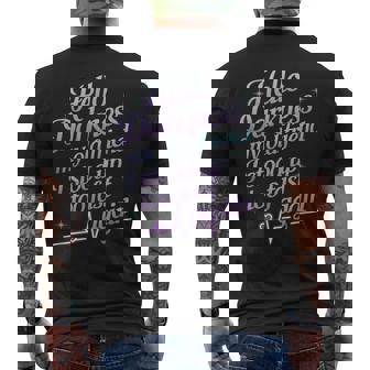 Hello Darkness My Old Friend I Stood Up Too Fas Men's T-shirt Back Print - Monsterry