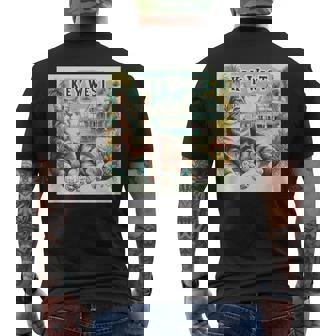 Hemingway Cat Key West 6 Toes Men's T-shirt Back Print - Thegiftio