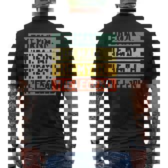 Herman The Man The Myth The Legend Citation Humoristique Personnalisée T-shirt imprimé au dos - Cadeauxyz