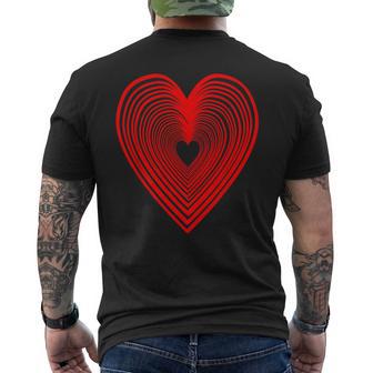 Herz Rot Liebe Love Freundschaft T-Shirt mit Rückendruck - Geschenkecke