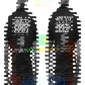 Hiking Hiking Walking Nature Question Hills Gift Men's Back Print T-Shirt | Mazezy