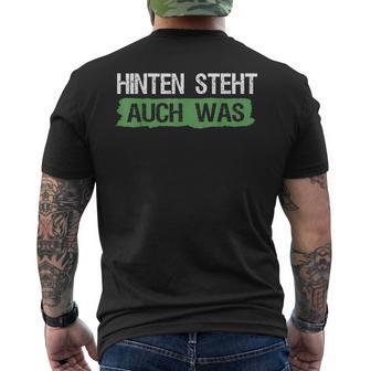 Hintenteht Auch Was Lustiges Hintenteht Auch Wat T-Shirt mit Rückendruck - Geschenkecke