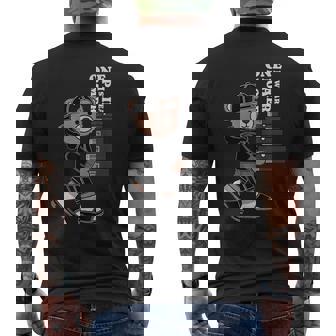 Hip Hop Teddy Bear Sneaker Collector Shoes Streetwear Men's T-shirt Back Print | Mazezy