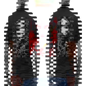 Hip Hop Y2k Vintage Hipster Edgy Urban Streetwear Geisha Men's T-shirt Back Print - Thegiftio