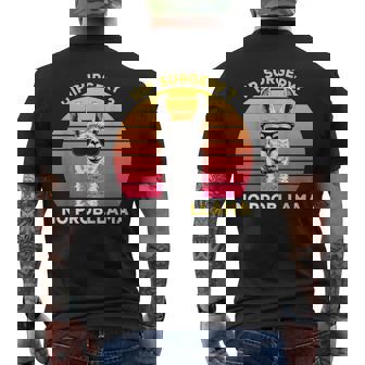 Hip Surgery Recovery Hip Replacement No Probllama Men's T-shirt Back Print | Mazezy