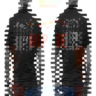 Hippie Hip Surgery Warrior Hip Joint Replacement And Men's T-shirt Back Print | Mazezy