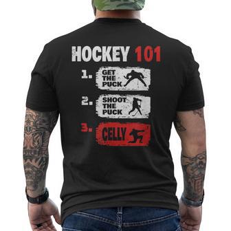 Hockey Hockey Player Hockey Men's T-shirt Back Print - Thegiftio UK