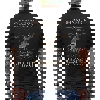 Homme Chasseur De Palombe Cadeau Chasse Pour Papa Papy T-shirt imprimé au dos - Cadeauxyz