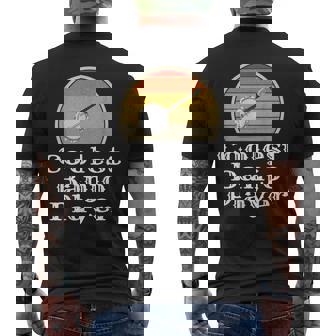 Homme Coolest Banjo Player Instrument De Musique Rétro Motif Herbe Bleue T-shirt imprimé au dos - Cadeauxyz