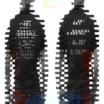 Homme Humour Chti Homme L'original Lerai L'unique Ch'ti T-shirt imprimé au dos - Cadeauxyz