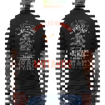 Homme Moto Humour Motard Moto Drôle Cadeau Moto T-shirt imprimé au dos - Cadeauxyz