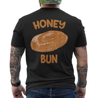 Honey Bun Cute Food Breakfast Sweets Men's T-shirt Back Print - Thegiftio UK