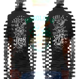 Honolulu Hoppers Retro Minor League Baseball Team Men's T-shirt Back Print | Mazezy