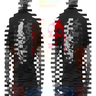 Horror Anime Manga Japan Japanese Creepy Kawaii Goth Men's T-shirt Back Print | Mazezy