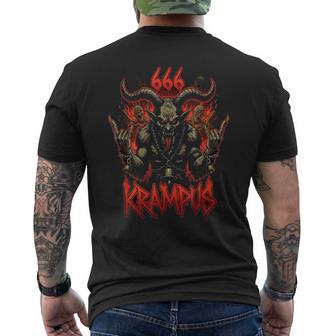 Horror Dämon Teufel Frau Kramperl Outfit Mask Krampus 666 Camiseta Hombre Estampado Espalda - Regaloses