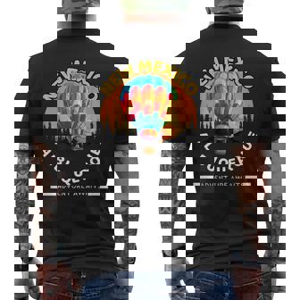 Hot Air Balloon Captain Ballooning Festival Hot Air Balloon Men's Back Print T-Shirt | Mazezy