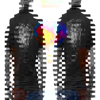 Hot Air Balloon Ride Festival Hot Air Ballooning Men's Back Print T-Shirt | Mazezy