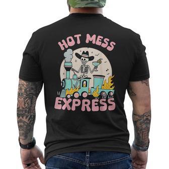 Hot Mess Express Mental Health Men's T-shirt Back Print - Thegiftio UK
