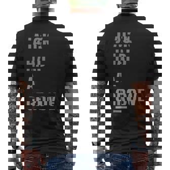 House Music Groove Deep House Men's Back Print T-Shirt | Mazezy