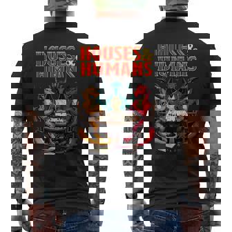 Houses And Humans Tabletop Rpg Dice Game Parody Gamer Men's T-shirt Back Print | Seseable CA