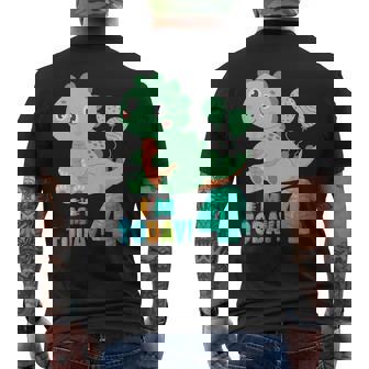 Hoy Cumplo 4 Años Dinosaurio T-Rex Niños Cuarto Cumpleaños Camiseta Hombre Estampado Espalda - Regaloses