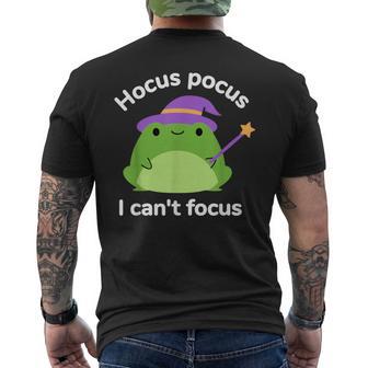 Humor Adhs Hyperaktivitätsstörung Hocus Pocus I Cant Focus T-Shirt mit Rückendruck - Geschenkecke