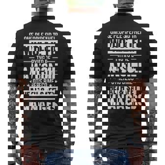 Humoristique Avec Inscription Health &Afety Manager T-shirt imprimé au dos - Cadeauxyz