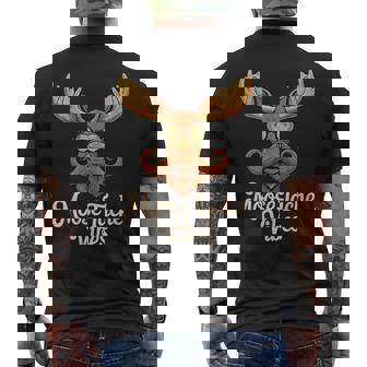 Humour Animal Élan Blague Jeu De Mots Moustache Hommes T-shirt imprimé au dos - Cadeauxyz