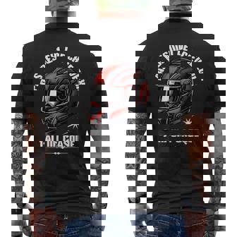 Humour Chauve Motard Pas Besoin De Cheveux J'ai Un Casque T-shirt imprimé au dos - Cadeauxyz