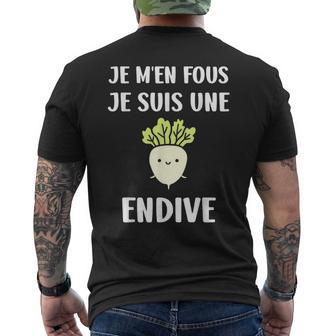Humour Endives Légume J'men Fous Jeuis Une Endive T-shirt imprimé au dos - Cadeauxyz