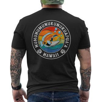 Humuhumunukunukuapua'a Hawaii Hawaiian Reef Triggerfish Men's T-shirt Back Print - Thegiftio UK