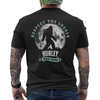 Hurley New York Respect The Locals Bigfoot Night Stroll Men's T-shirt Back Print - Thegiftio UK