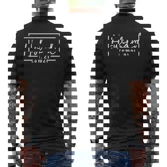 Husband Est 2026 Just Married Couple Wedding Honeymoon Men's T-shirt Back Print - Thegiftio