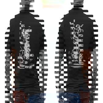 Hyène Punk Rock Rocker Heavy Metal T-shirt imprimé au dos - Cadeauxyz