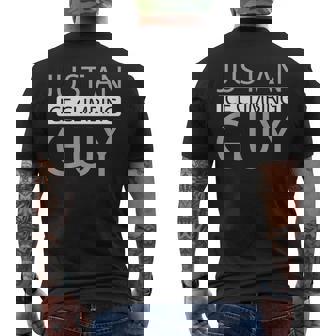 Ice Climbing Climber Climb Just An Ice Climbing Guy Men's Back Print T-Shirt | Mazezy