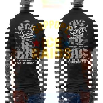 Ice Immigration Apoya Redadas Locales De Hielo Enuecindario Camiseta Hombre Estampado Espalda - Regaloses