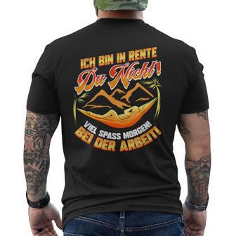 Ich Bin In Rente Lustig Für Rentner Ruhestand Abschiedsfeier T-Shirt mit Rückendruck - Geschenkecke