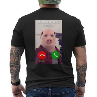 Ich Liebe John Pork Lustiges Genz-Meme T-Shirt mit Rückendruck - Geschenkecke