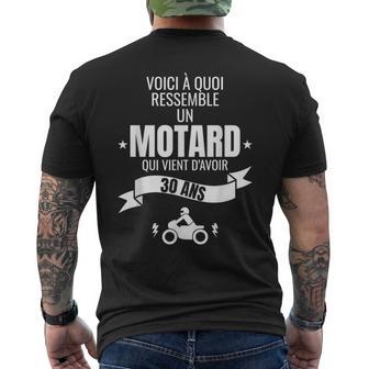 Idée Cadeau Pour Un Motard Humour Homme Original 30 Ans T-shirt imprimé au dos - Cadeauxyz