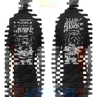 Il Mio Batterista Preferito Mi Chiama Papà Divertente Batterista Papà T-shirt da uomo con stampa posteriore - Novitaregali