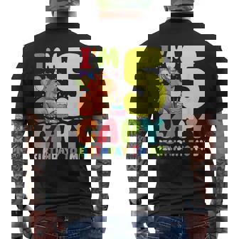 I'm 5 Year Old Capy Birthday To Me 5Th Birthday Capybara Men's T-shirt Back Print | Mazezy