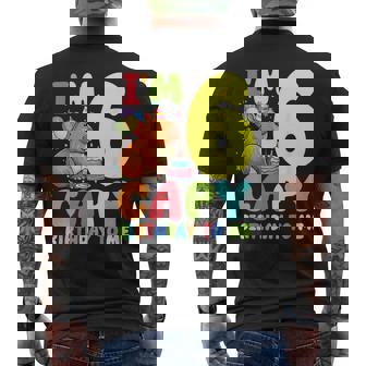 I'm 6 Year Old Capy Birthday To Me 6Th Birthday Capybara Men's T-shirt Back Print | Mazezy